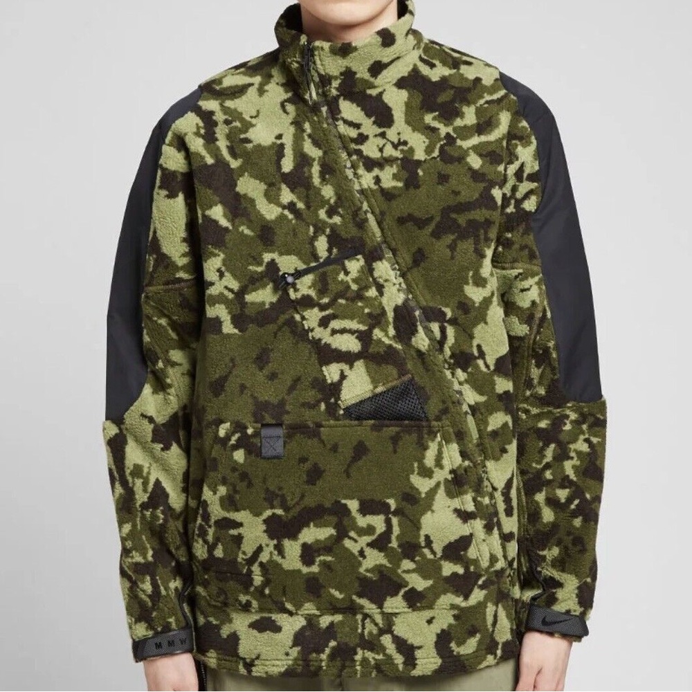 🔥 NIKE x MMW Matthew Williams Camo Fleece Zip Jacket Medium